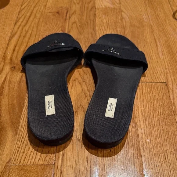 Prada Women's Black Slide Sandals - Picture 2 of 3
